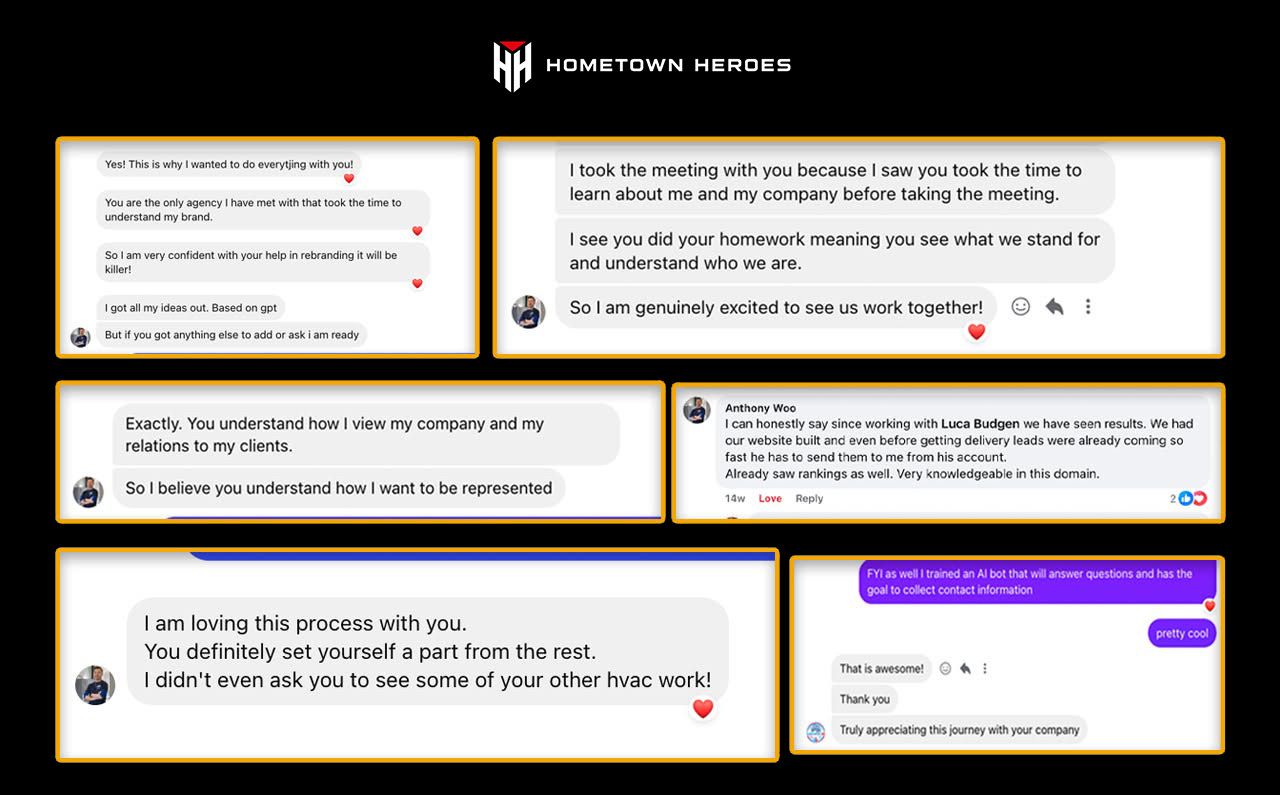 Screenshots of messages from the Climatisation ACG owner.